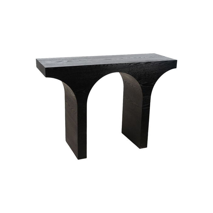 Console Romimex Noir Bois d'épicéa Bois MDF 115 x 80 x 38 cm