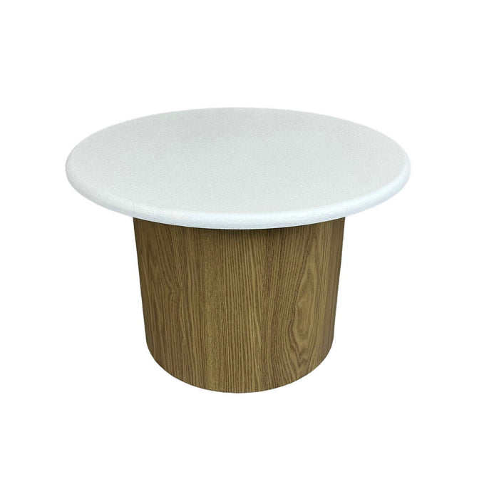 Table d'appoint Romimex Blanc Naturel Bois MDF 60 x 41 x 60 cm