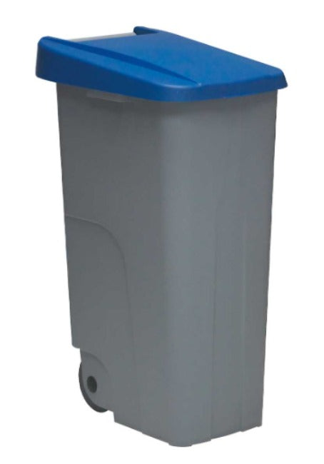 Dustbin with Wheels Denox Blue 85 L 58 x 41 x 76 cm