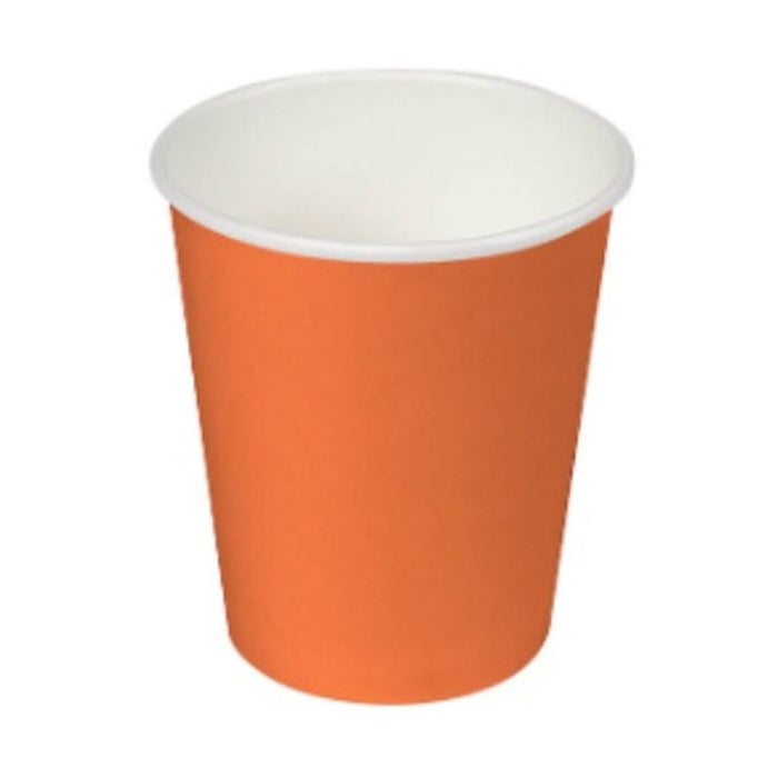 Set de Vasos Algon Cartón Desechables 200 ml Naranja 24 Unidades