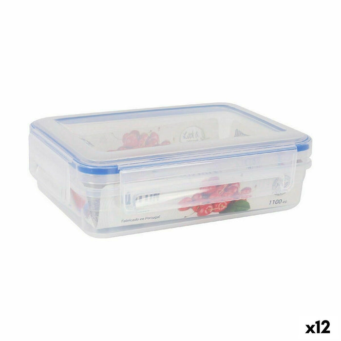 Hermetic Lunch Box Quttin L&F Rectangular 20 x 15 x 6 cm (12 Units)