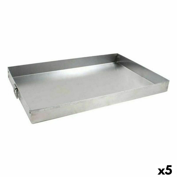 Rectangular Mould VR Silver Aluminium 38 x 25 x 3,5 cm (5 Units)