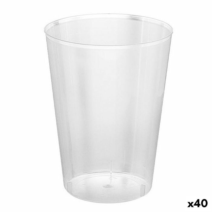 Set de vasos reutilizables Algon Transparente Sidra 40 unidades 500 ml (10 Piezas)