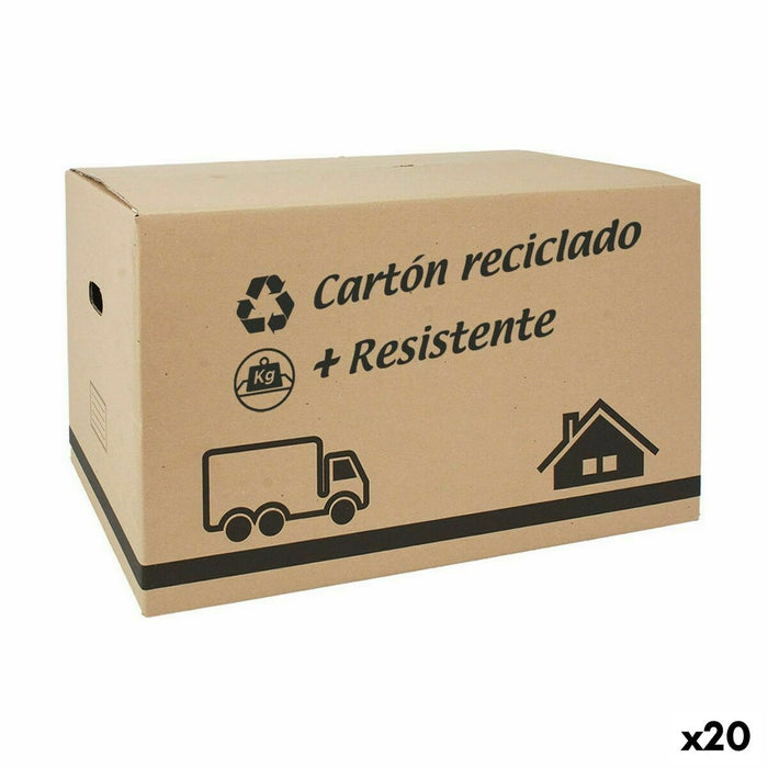 Storage Box with Lid Confortime Cardboard 82 x 50 x 50 cm (20 Units)