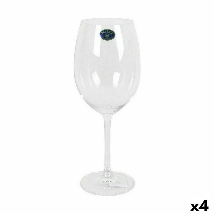 Set de Copas Bohemia Crystal Clara Vino 450 ml 6 Piezas (4 Unidades)