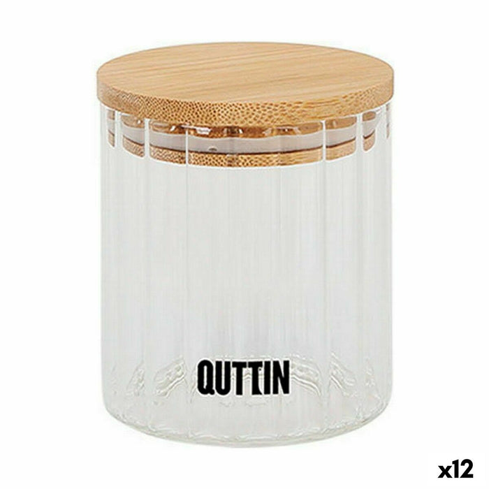 Tarro Quttin Vidrio de Borosilicato 500 ml (12 Unidades)