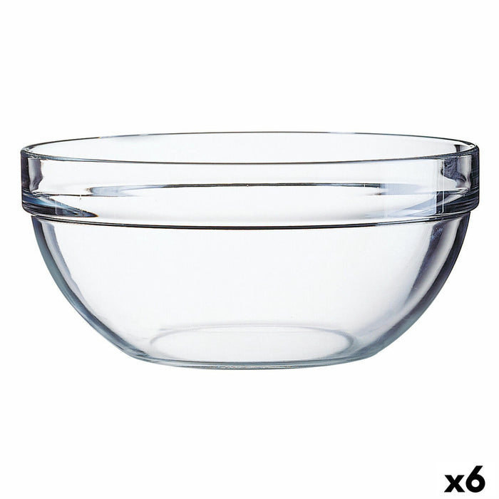 Ensaladera Luminarc Transparente Vidrio (20 cm) (6 Unidades)