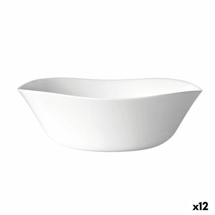 Ensaladera Bormioli Rocco Parma Blanco Vidrio (24 cm) (12 Unidades)