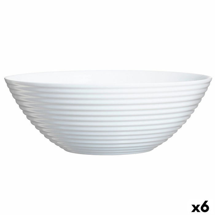 Ensaladera Luminarc Harena Blanco Vidrio (Ø 27,3 cm) (6 Unidades)