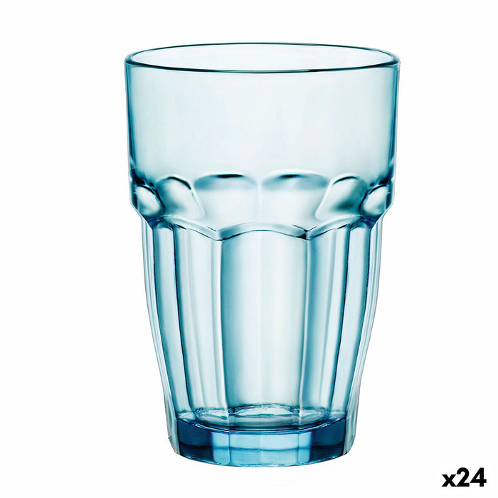 Vaso Bormioli Rocco Rock Bar Azul Vidrio 370 ml (24 Unidades)