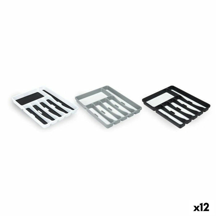 Range-couverts polypropylène 32,5 x 4,5 x 40,5 cm (12 Unités)