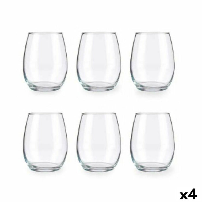 Set de Vasos Amber Transparente Vidrio 350 ml (4 Unidades)