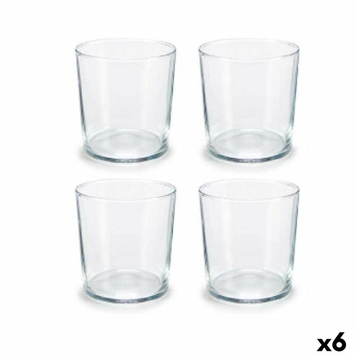 Set de Vasos Bistro 380 ml Transparente Cristal (6 Unidades)