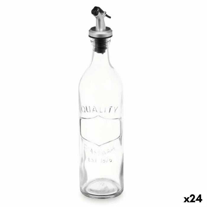 Aceitera Con relieve Transparente Vidrio 500 ml (24 Unidades)