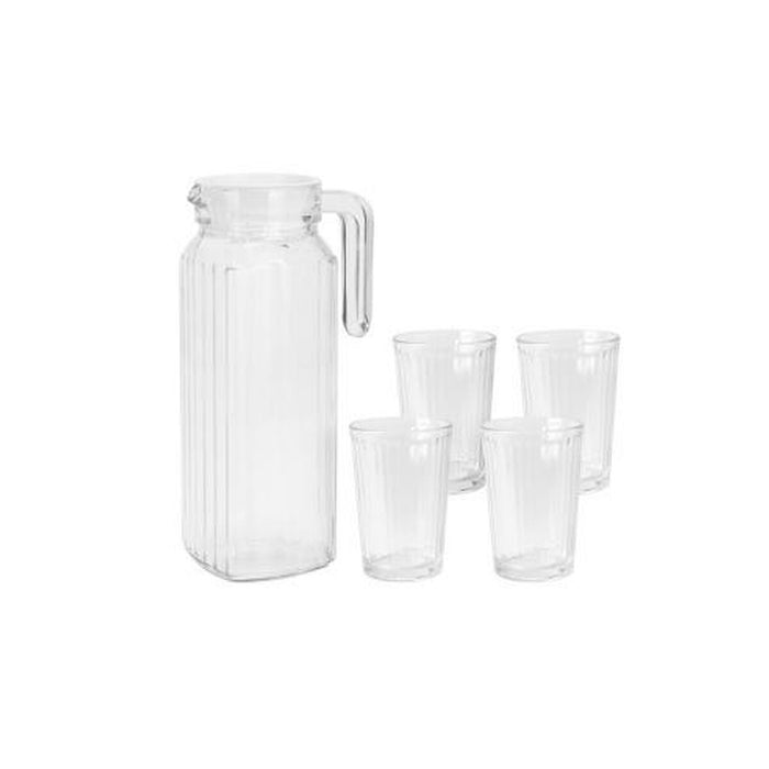 Set de jarra con vasos Excellent Houseware ye9000500 200 ml 1,1 L (5 Piezas)