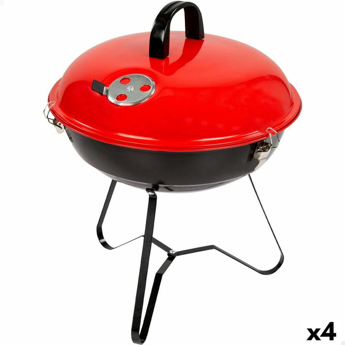 Barbecue Portable Aktive Métal émaillé Ø 36 cm 36 x 44 x 36 cm (4 Unités) Rouge