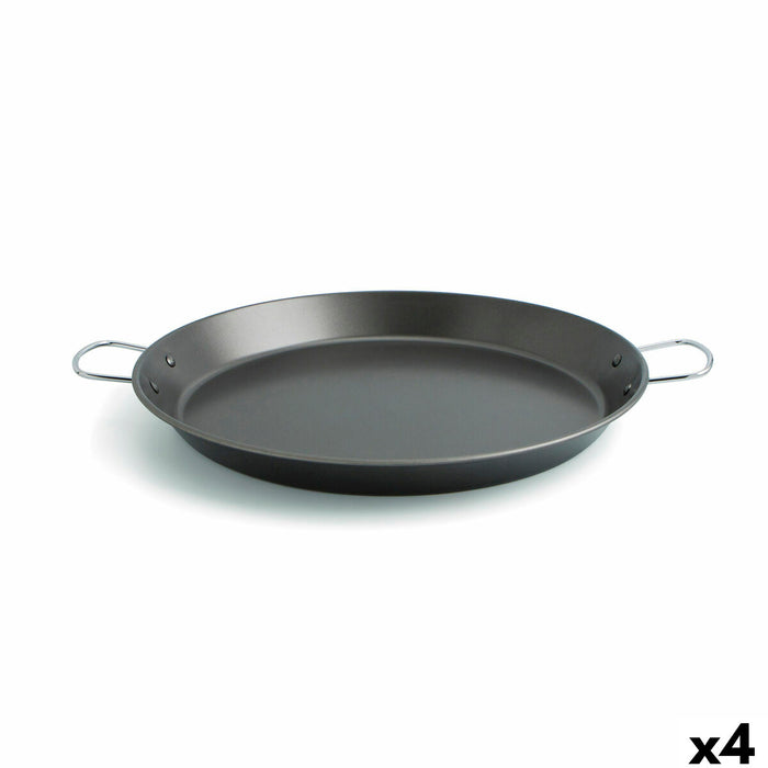 Paellera Quid Senia Negro Metal Acero Ø 46 cm (4 Unidades)